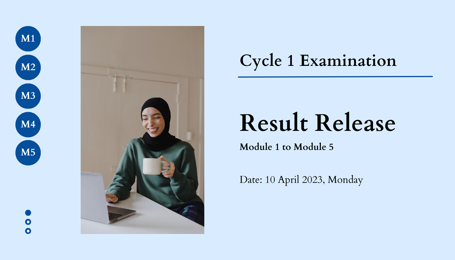 Cycle 1 Examination – Results Release (M1 – M5)