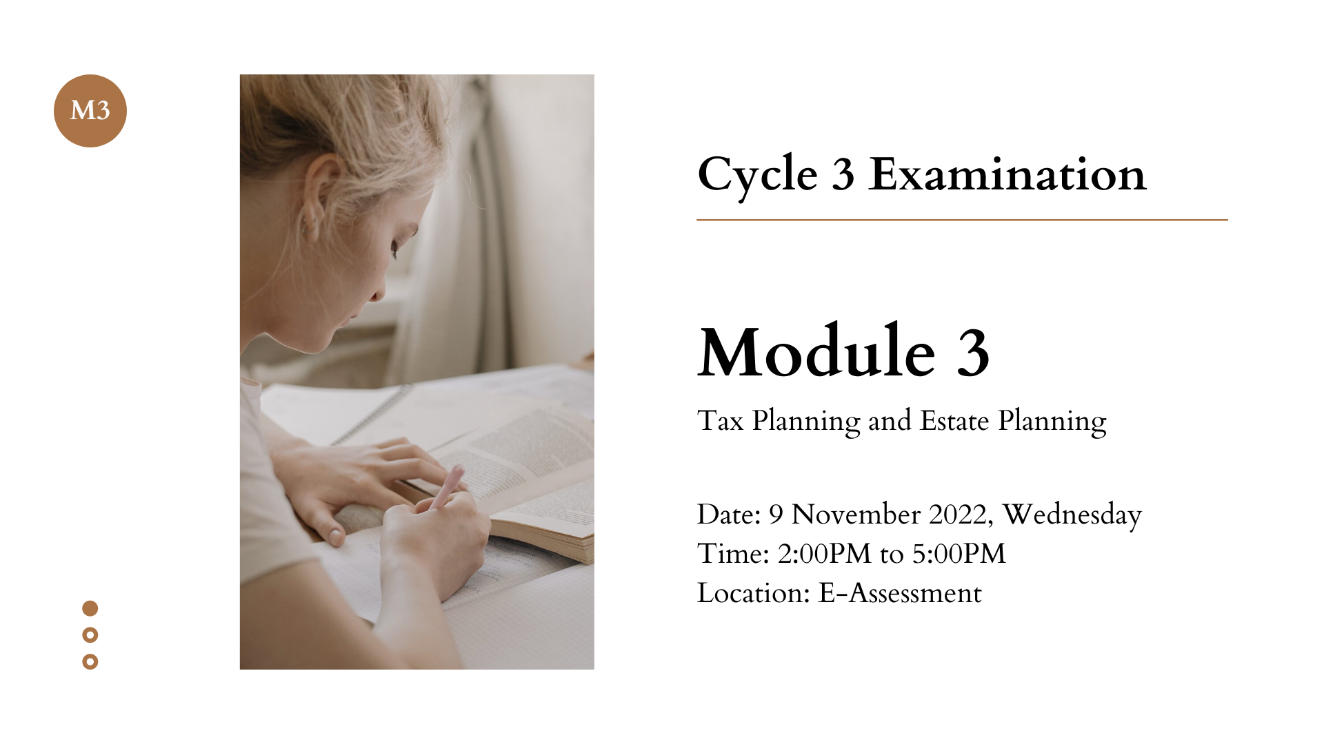 Cycle 3 Examination – Module 3