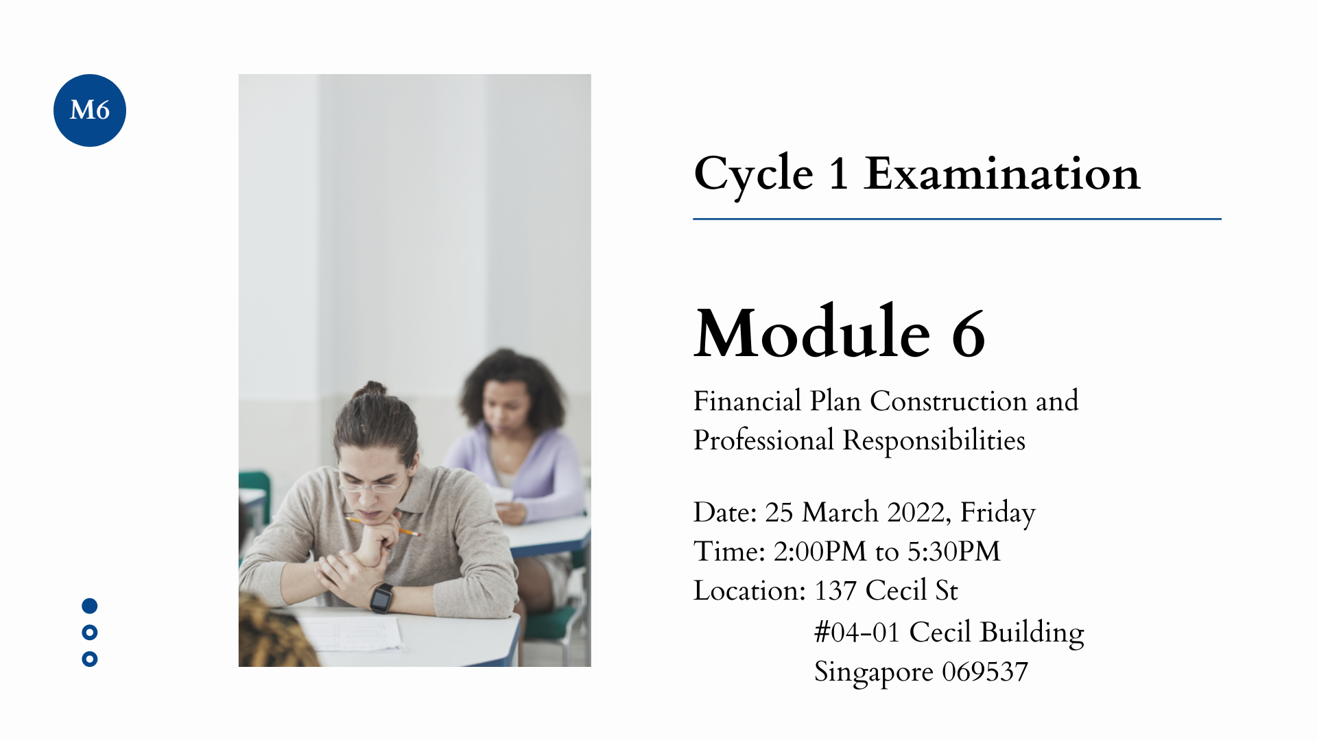 Cycle 1 Examination – Module 6